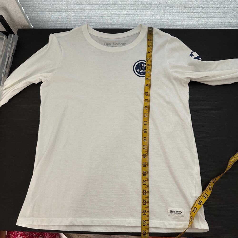 Life Is Good White Long Sleeve Tee - Picture 12 of 13